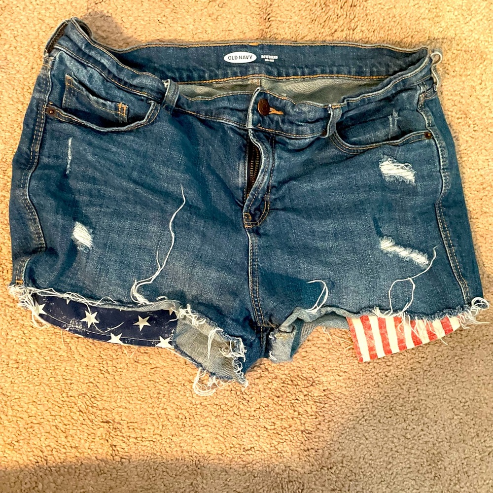 Navy blue Jean shorts